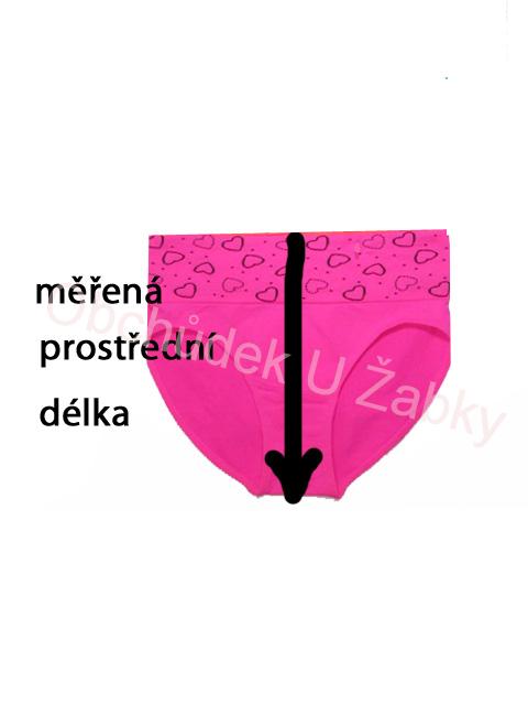 Dámské bavlněné spodní kalhotky - klasické Fannifen - černá barva
