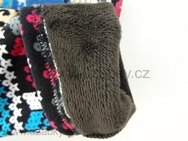 KUGO FL6708 Dívčí thermo legíny tm.modré