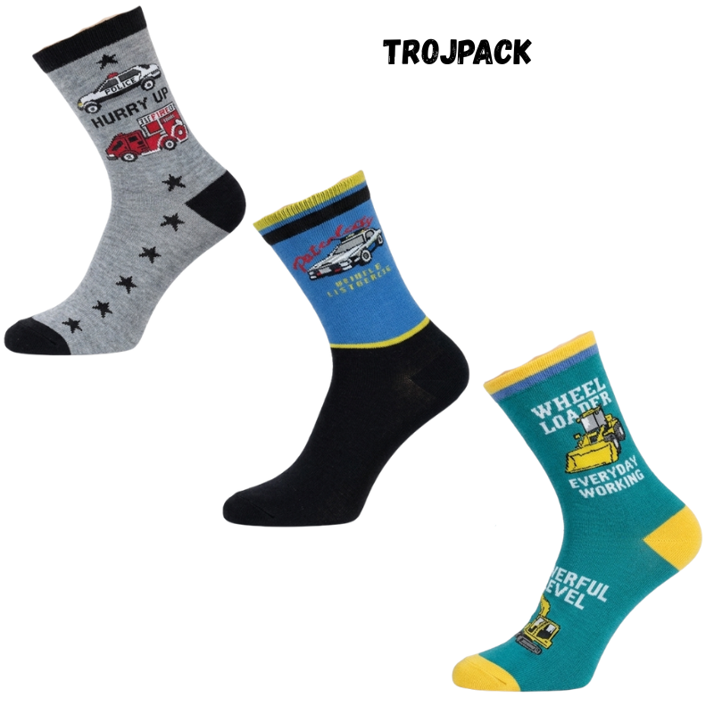 Rota B804 Chlapecké thermo klasické ponožky trojpack