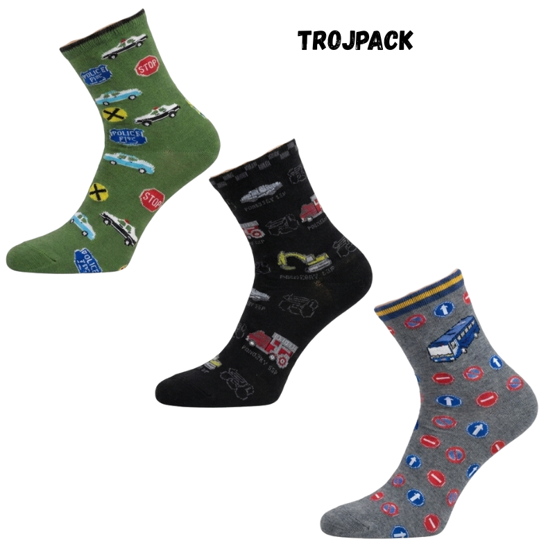 Rota B803 Chlapecké thermo klasické ponožky trojpack