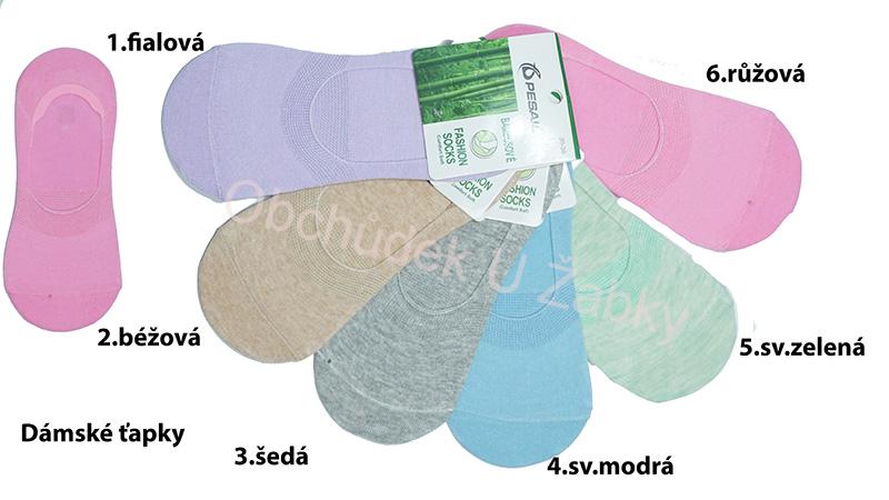 Dámské bambusové ponožky ťapky Pesail NND8199