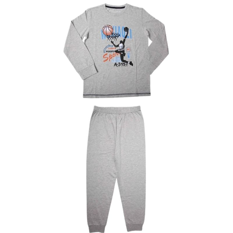 CHLAPECKÉ PYŽAMO šedé Wolf S2256B