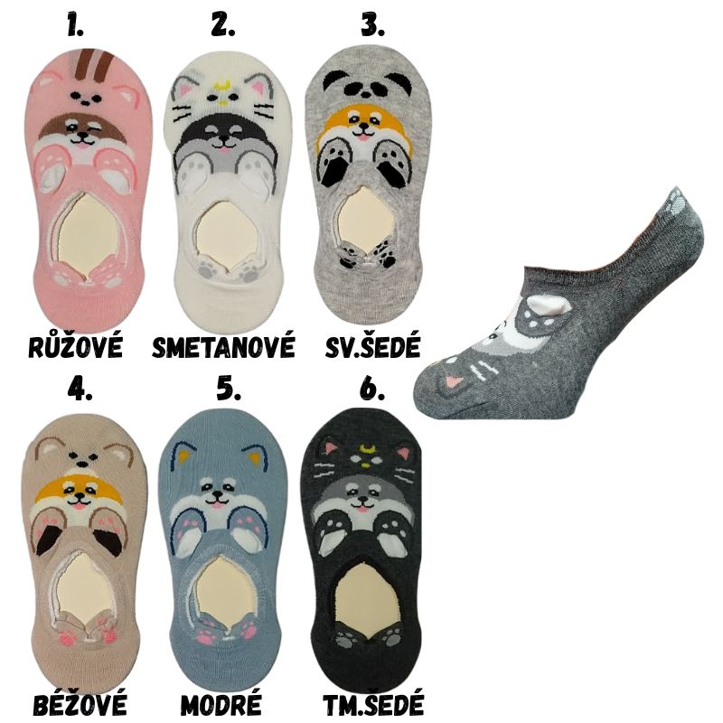 DÁMSKÉ PONOŽKY ŤAPKY Aura.Via NDD7169