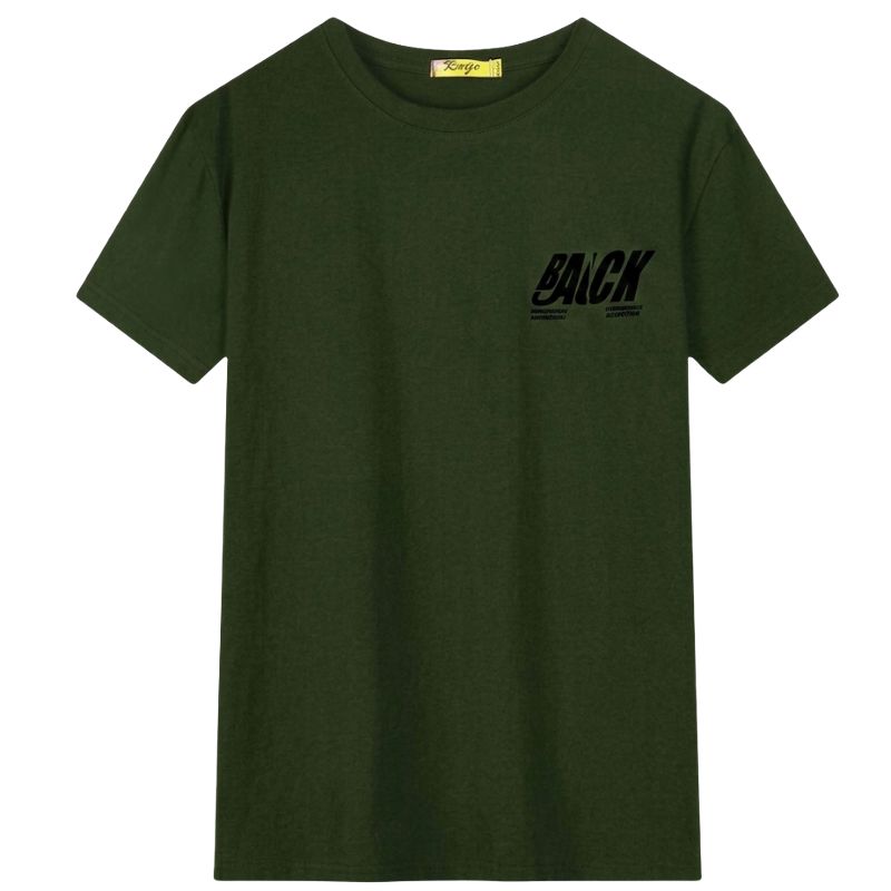 Pánské tričko khaki Kugo GC8606