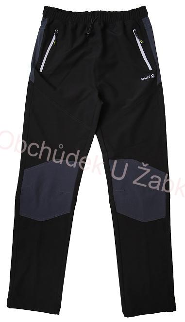Dětské softshellové kalhoty WOLF černé B2487