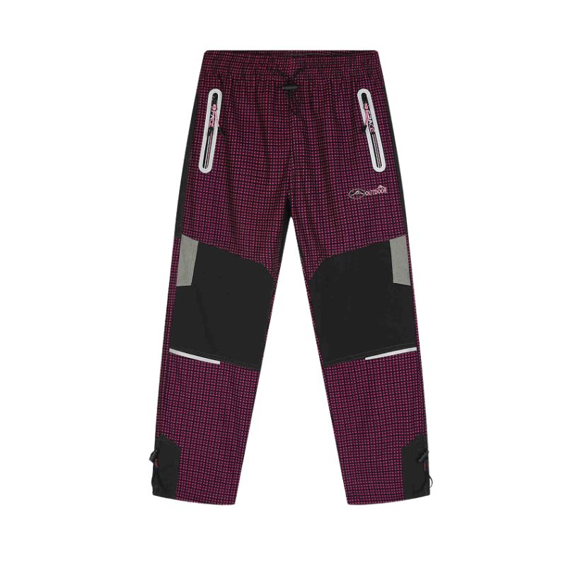 Dívčí outdoorové kalhoty Kugo černá/fuchsiová G9652