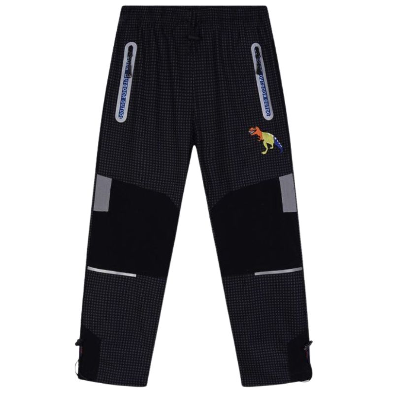 Chlapecké outdoorové kalhoty Kugo černé/šedé G8860
