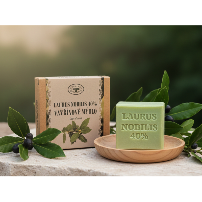 Přírodní mýdlo Laurus nobilis 40% vavřínové 50g