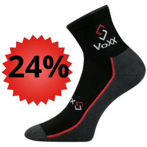 Pánské, dámské černé froté ponožky Voxx vel.35-38