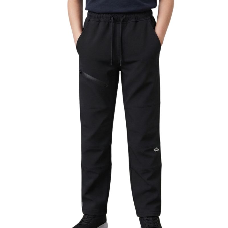 Dětské softshellové kalhoty zateplené černé Wolf & Wolfie B2697