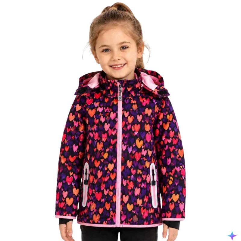 Dívčí softshellová bunda (fleece) černá HB5870