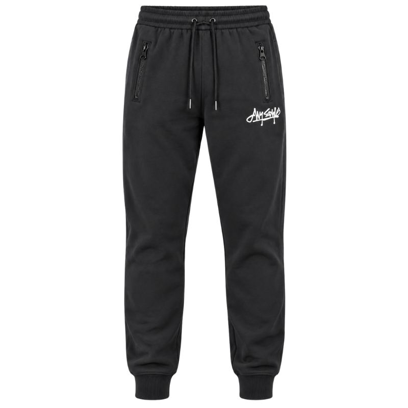 CHLAPECKÉ TEPLEJŠÍ TEPLÁKY černé Kugo YJ0107B