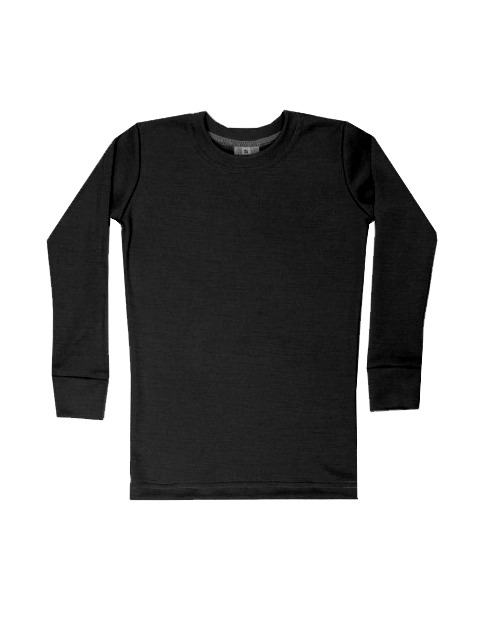 98-104-Dětské antibakteriální termo-triko JerryJane dlouhý rukáv - černá barva