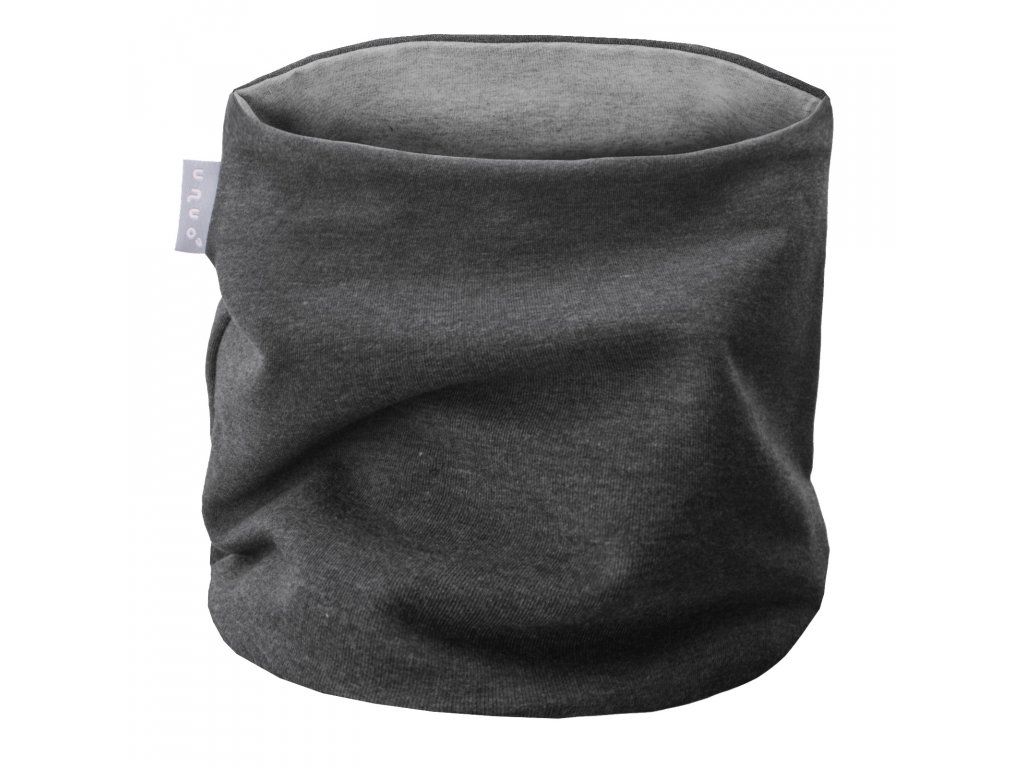 Dětský bavlněný nákrčník - UNUO - šedý