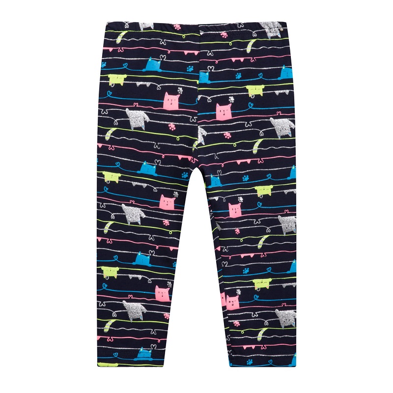 vel.98,110-Dívčí  3/4 legíny KUGO - tm.modrá barva