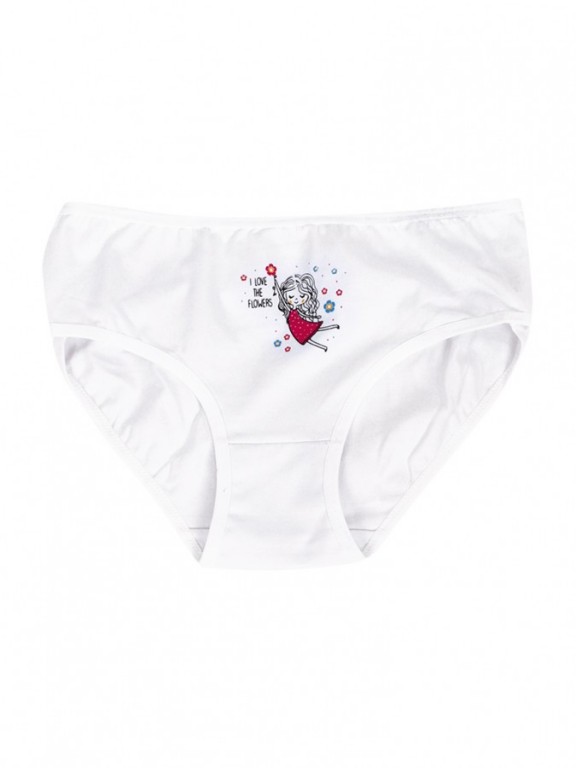 Dívčí kalhotky - bílá barva