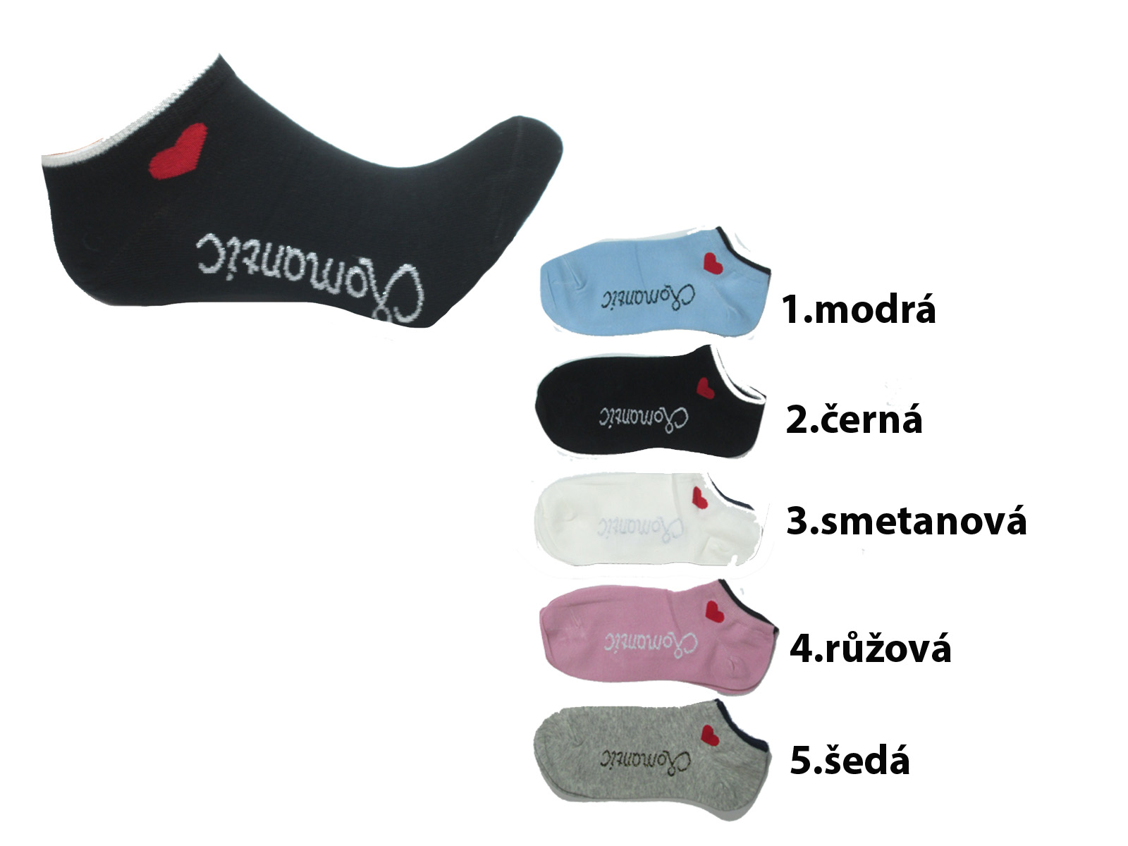 Dámské kotníčkové ponožky