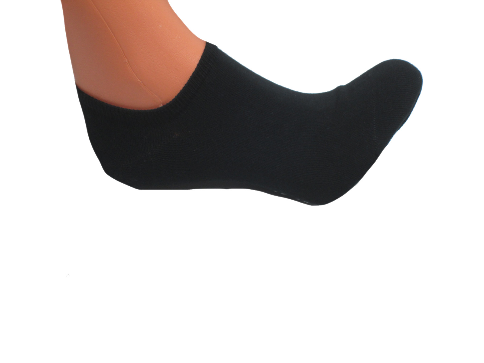 Pánské  kotníčkové bavlněné ponožky - černá barva Pesail