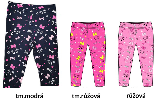 SEZON Dívčí  3/4 legíny SEZON (velikost 116-146)