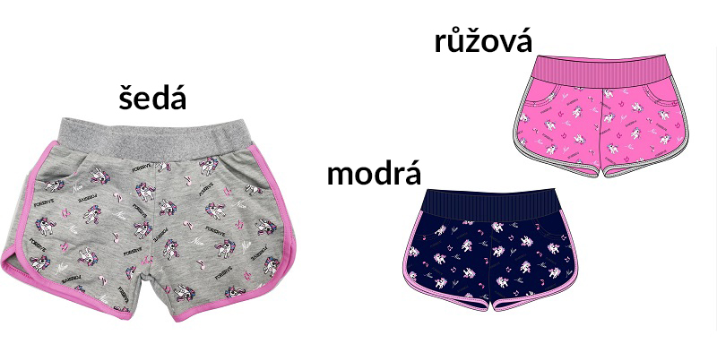 velikostní řada:98-128-Dívčí šortky SEZON 