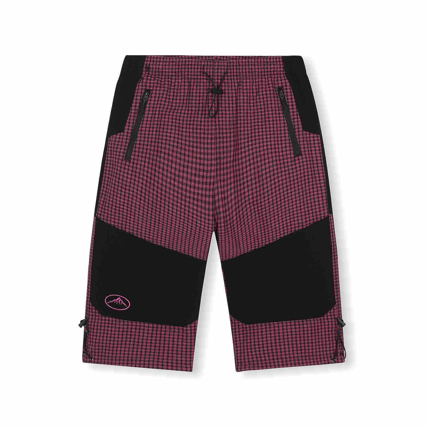 Dětské 3/4 plátěné letní kalhoty Kugo - fuchsiová barva