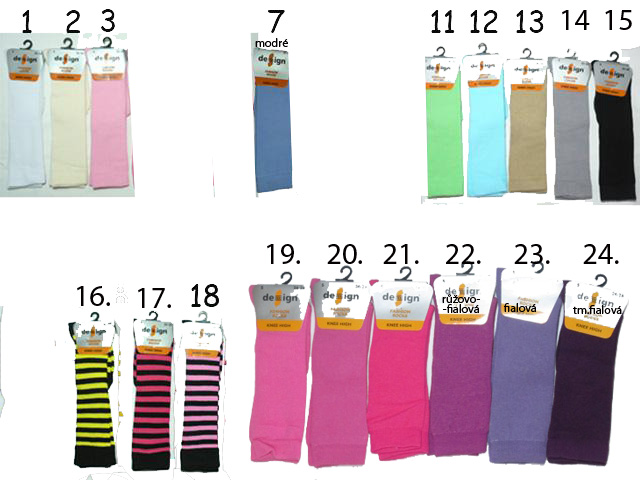 Design Socks Podkolenky dětské 