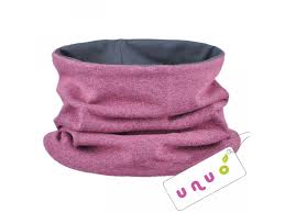 Dívčí bavlněný nákrčník - UNUO - růžový melír