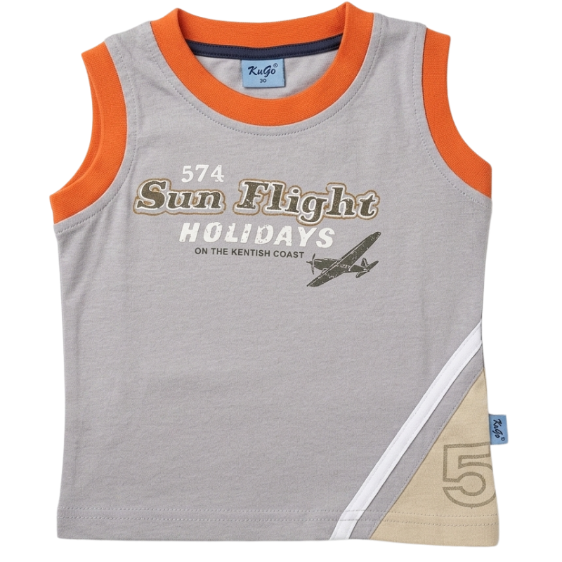 Chlapecké tílko Kugo šedé