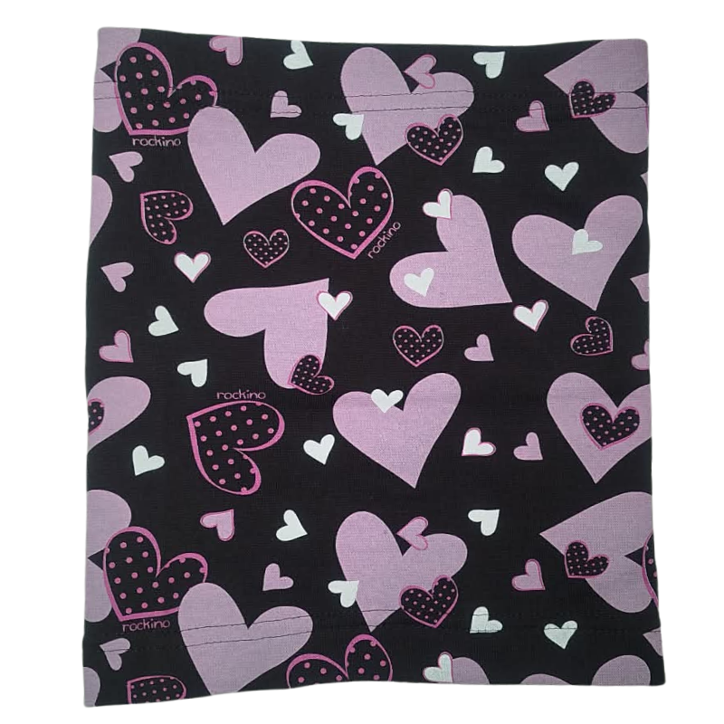 Dětský bavlněný nákrčník (tunel) -černý