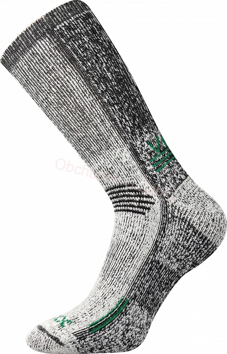 Dámské, pánské silné  froté  ponožky Orbit - zelená