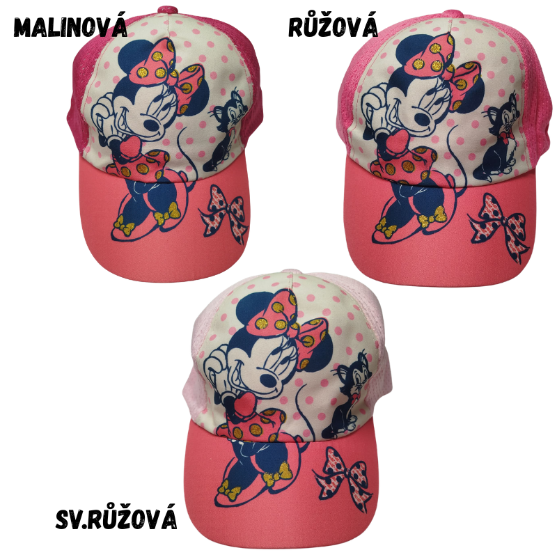 DISNEY Kšiltovka dívčí Minnie