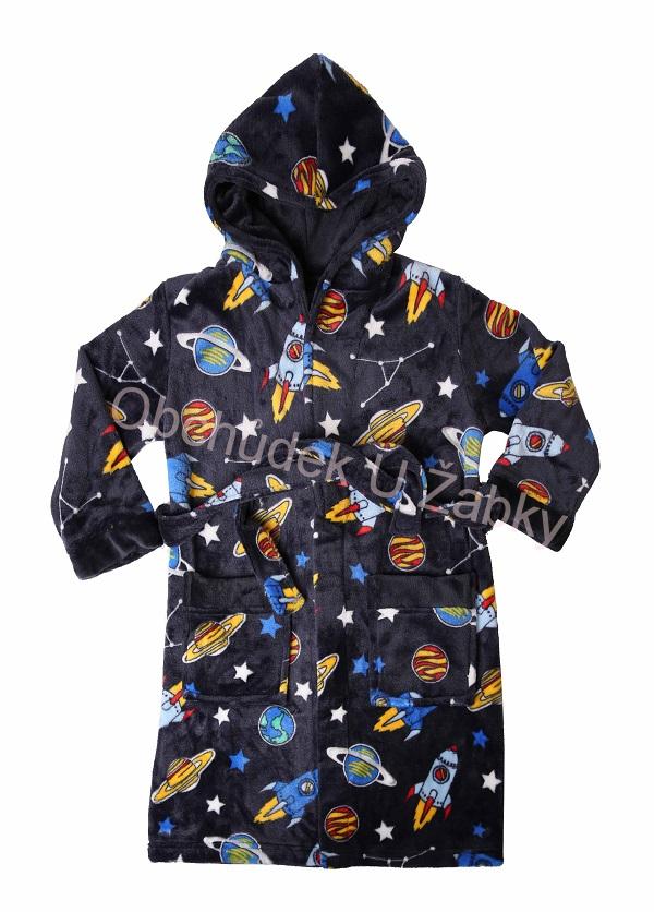 WOLF Z2193 Chlapecký župan tm.modrý