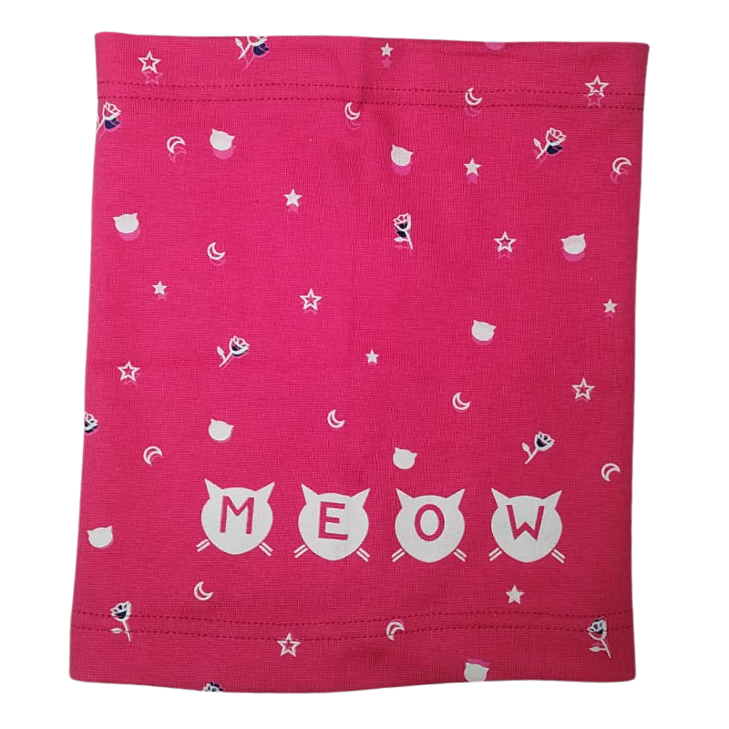 Rockino 6020 Dívčí bavlněný nákrčník (tunel) růžový