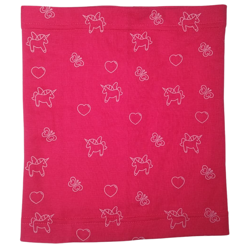 Rockino 6048 Dívčí bavlněný nákrčník (tunel) růžový