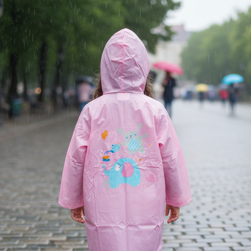 Kugo P7815 Dívčí pláštěnka sv.růžová