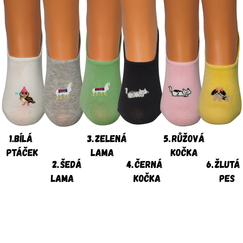 Aura.Via NDD8189 Dámské ponožky ťapky