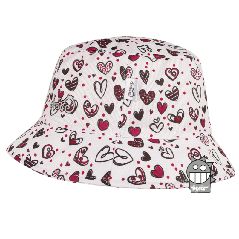 Dívčí klobouk Florida Dráče srdíčka bílá