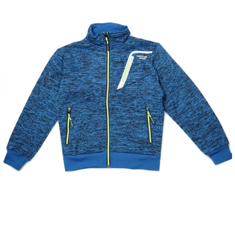 CHLAPECKÁ MIKINA ZATEPLENÁ modrá Sezon L3371