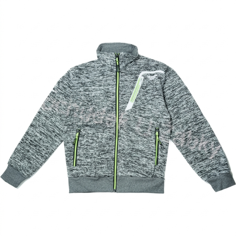 CHLAPECKÁ MIKINA ZATEPLENÁ šedá Sezon L3371