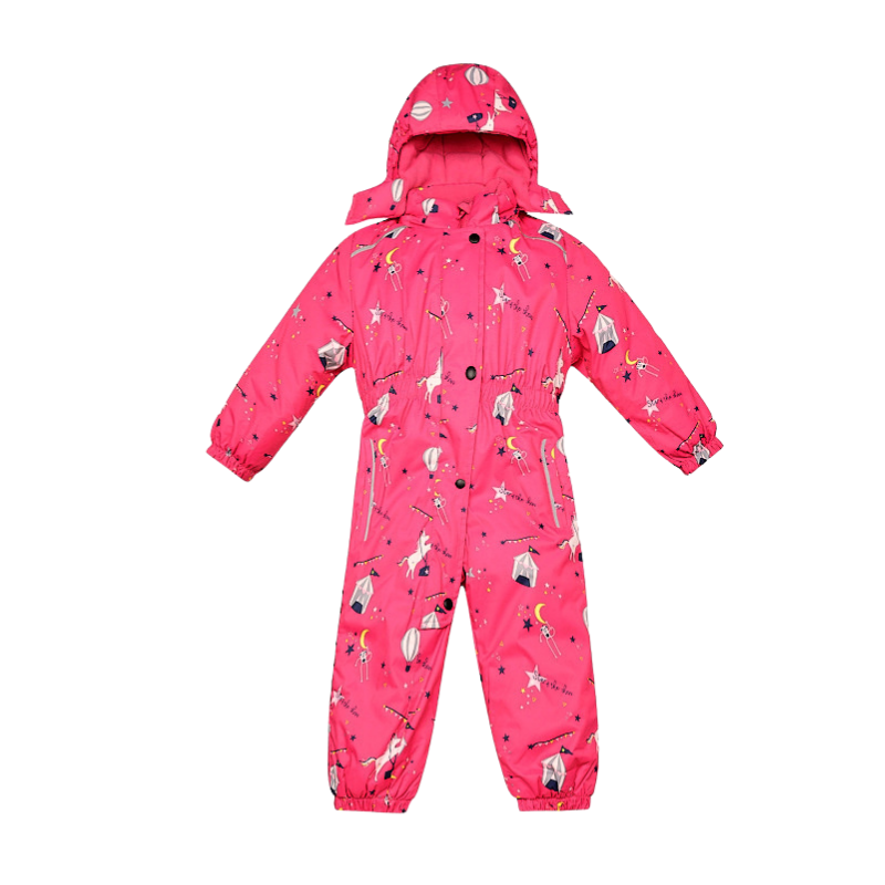DÍVČÍ ZIMNÍ KOMBINÉZA růžová Kugo KB9703
