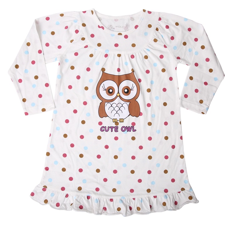 DÍVČÍ NOČNÍ KOŠILE smetanová Wolf S2281