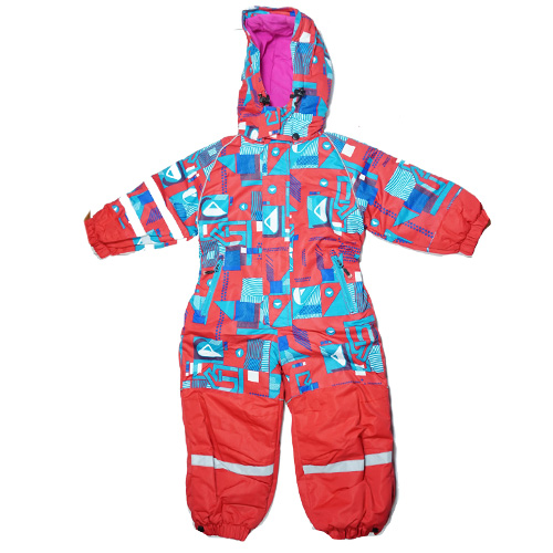 Dívčí zimní kombinéza červená Echt HA08