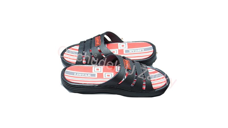 Gumové pantofle dámské, pánské černé Listar 2020B