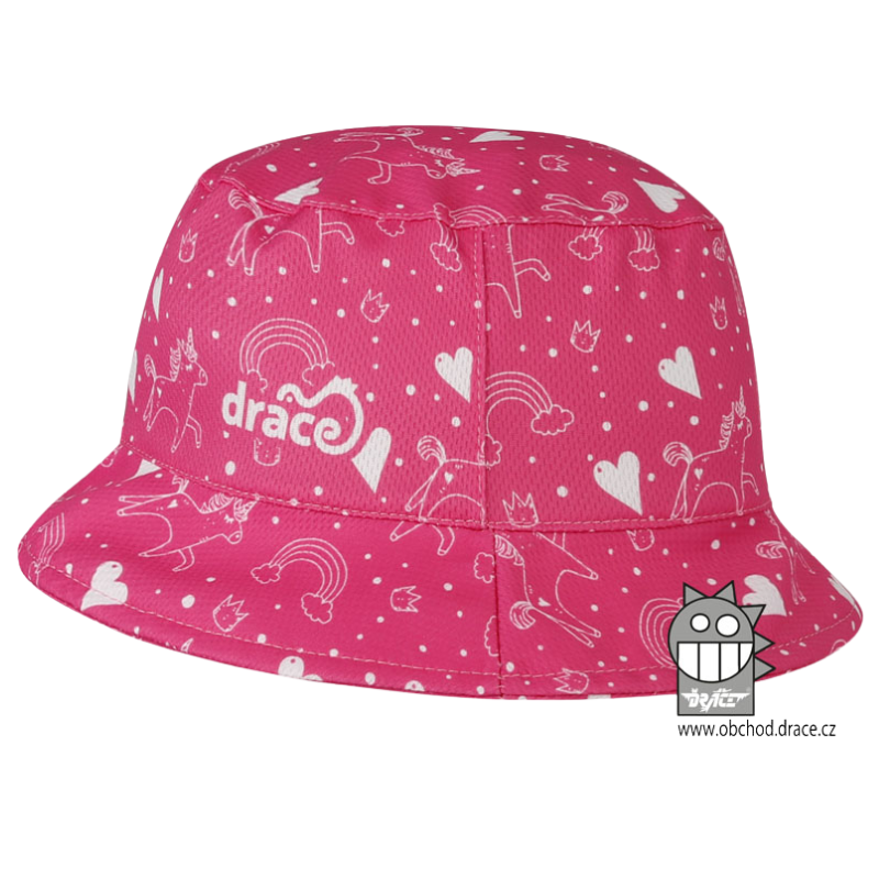 Dívčí klobouk Florida Dráče růžový jednorožec