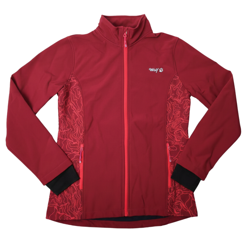 Dámská softshellová bunda bordó Wolf B2372