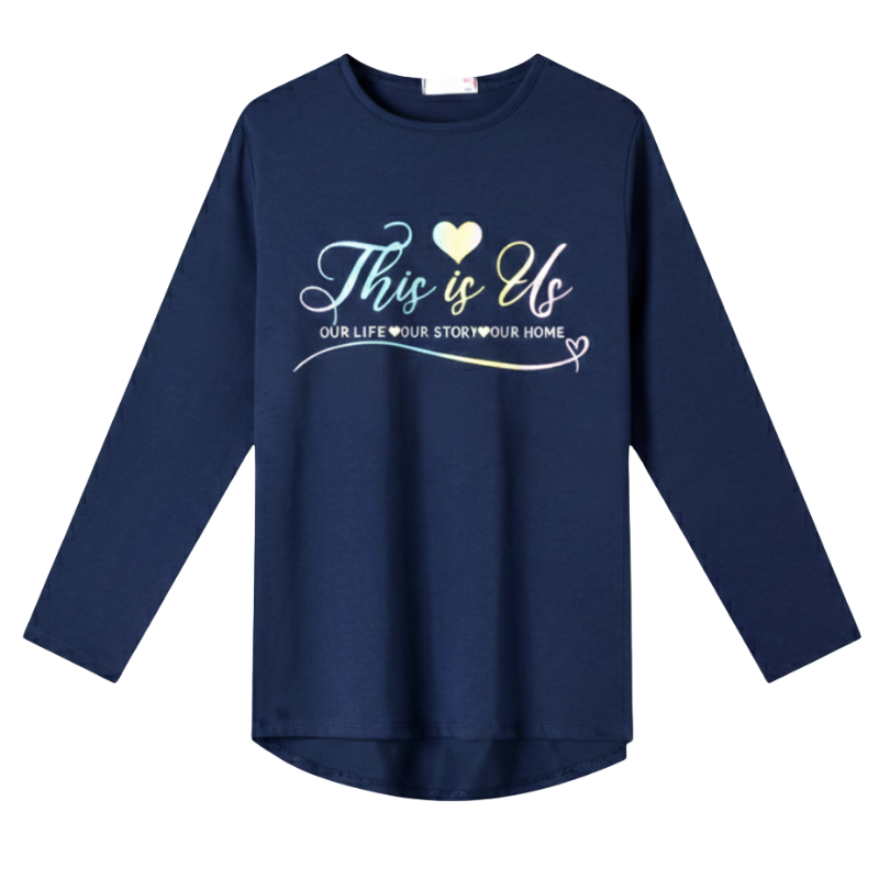 DÍVČÍ TRIČKO tm.modré Kugo HC0750