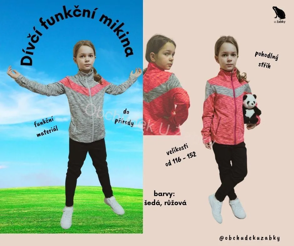 DÍVČÍ MIKINA růžová Wolf M2441