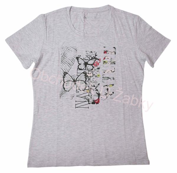 Dámské tričko šedý melír Wolf D2421