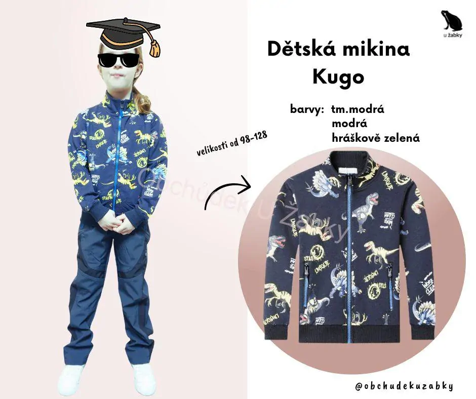 CHLAPECKÁ MIKINA modrá Kugo HM9263