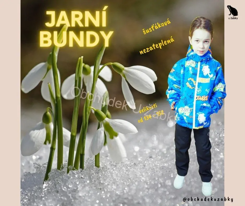 Chlapecká bunda šusťáková jarní/letní modrá KUGO B2871